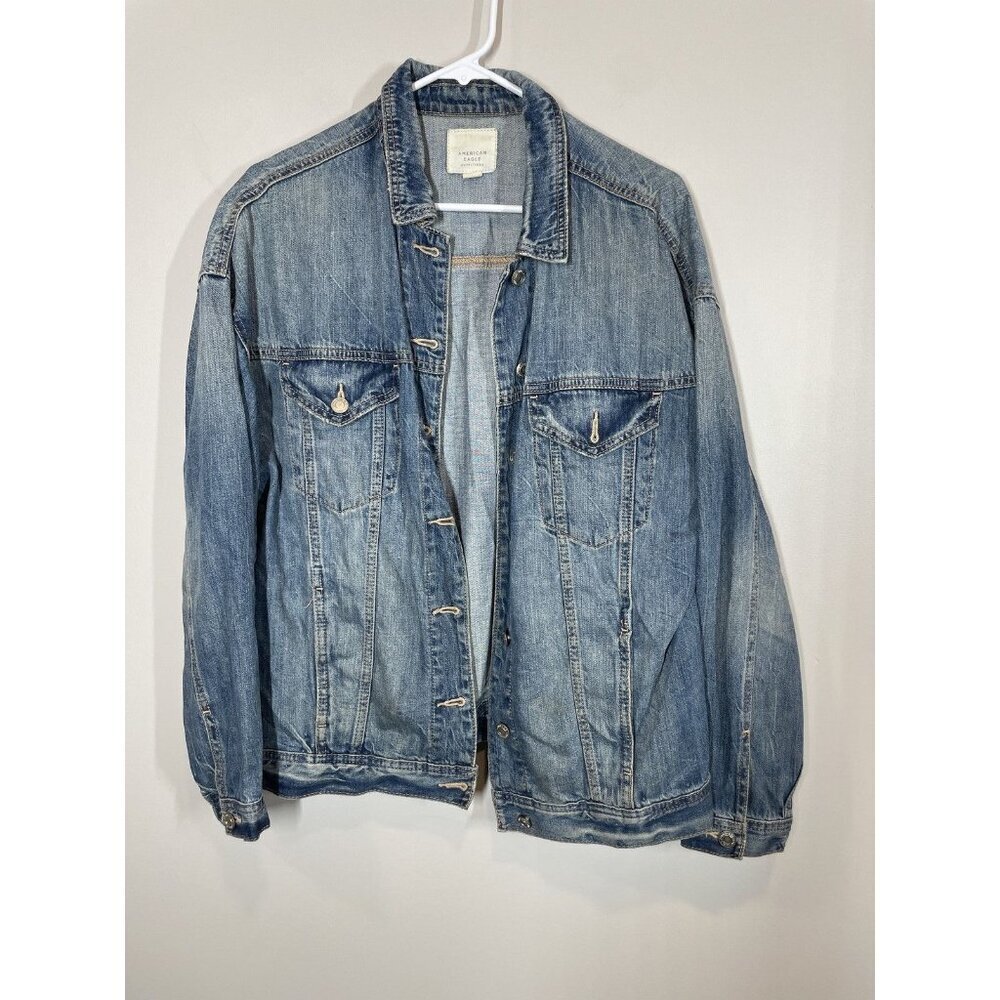 American Eagle Outfitters Denim Jacket Size M Lightweight Women's Medium Wash